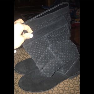 TOMS black slouchy boots